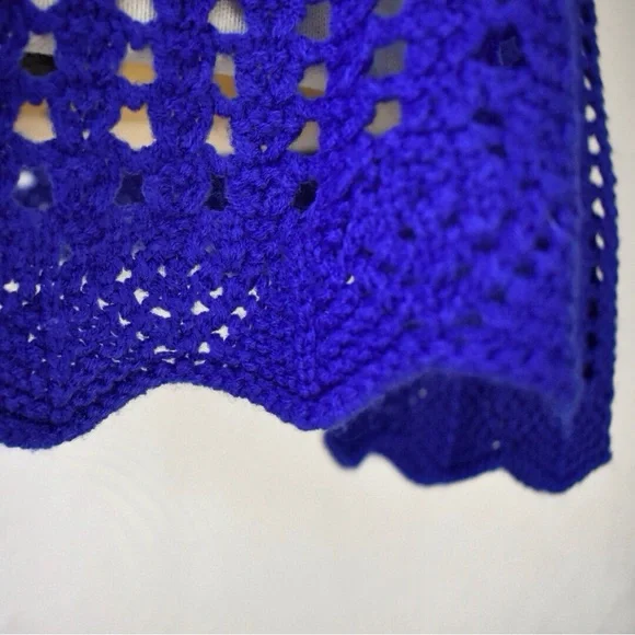 Ya Los Angeles Blue Open Knit Sweater - Picture 10 of 14